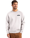 New York Jets Mono Cutter & Buck Roam Epic Versatility Recycled Crew Neck Mens Pullover Solitare Front Thumbnail Image