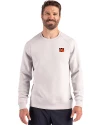 Cincinnati Bengals Cutter & Buck Roam Recycled Buttery-Soft Knit Mens Crew Neck Pullover Solitaire Front Thumbnail Image