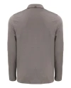 Los Angeles Chargers Cutter & Buck Coastline Epic Comfort Recycled Mens Long Sleeve Polo Elemental Grey Mannequin Back Thumbnail Image