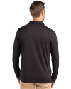 Baltimore Ravens NFL Helmet Cutter & Buck Coastline Epic Comfort Recycled Mens Long Sleeve Polo Black Back Thumbnail Image