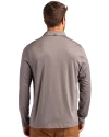 Washington Commanders Cutter & Buck Coastline Epic Comfort Recycled Mens Long Sleeve Polo Elemental Grey Back Thumbnail Image