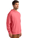 San Francisco 49ers Americana Cutter & Buck Adapt Knit Recycled Mens Heathered Hooded Pullover Cardinal Red Heather Side Thumbnail Image