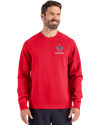 New Orleans Saints Americana Cutter & Buck Roam Epic Versatility Recycled Crew Neck Mens Pullover Red Front Thumbnail Image