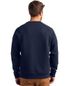 San Francisco 49ers Americana Cutter & Buck Roam Epic Versatility Recycled Crew Neck Mens Pullover Navy Blue Back Thumbnail Image