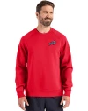 Buffalo Bills Americana Cutter & Buck Roam Epic Versatility Recycled Crew Neck Mens Pullover Red Front Thumbnail Image