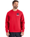 Green Bay Packers Americana Cutter & Buck Roam Epic Versatility Recycled Crew Neck Mens Pullover Red Front Thumbnail Image