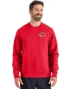 Cincinnati Reds Stars & Stripes Cutter & Buck Roam Epic Versatility Recycled Crew Neck Mens Pullover Red Front Thumbnail Image