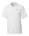 Los Angeles Chargers Cutter & Buck Big & Tall Breakthrough Polo White Mannequin Thumbnail Image