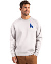 Los Angeles Dodgers Cutter & Buck Roam Epic Versatility Recycled Crew Neck Mens Pullover Solitare Front Thumbnail Image