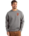San Francisco Giants Cutter & Buck Roam Epic Versatility Recycled Crew Neck Mens Pullover Elemental Grey Front Thumbnail Image