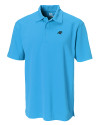 Carolina Panthers Cutter & Buck CB Drytec Genre Textured Solid Mens Big and Tall Polo Seaport Mannequin Thumbnail Image