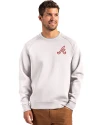 Atlanta Braves Cooperstown Cutter & Buck Roam Epic Versatility Recycled Crew Neck Mens Pullover Solitare Front Thumbnail Image