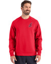 Cleveland Indians Cooperstown Cutter & Buck Roam Epic Versatility Recycled Crew Neck Mens Pullover Red Front Thumbnail Image