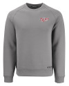 Minnesota Twins Cooperstown Cutter & Buck Roam Epic Versatility Recycled Crew Neck Mens Pullover Elemental Grey Mannequin Thumbnail Image