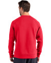 Cleveland Guardians Cutter & Buck Roam Epic Versatility Recycled Crew Neck Mens Pullover Red Back Thumbnail Image