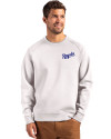 Kansas City Royals Cooperstown Cutter & Buck Roam Epic Versatility Recycled Crew Neck Mens Pullover Solitare Front Thumbnail Image