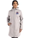 Toronto Blue Jays Cooperstown Cutter & Buck Camano Everyday Stretch Recycled Womens Water Resistant Jacket Polished Medium Gray Front Thumbnail Image
