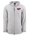 Minnesota Twins Cooperstown Cutter & Buck Camano Everyday Stretch Recycled Mens Water Resistant Jacket Polished Medium Gray Mannequin Thumbnail Image