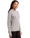 Cincinnati Reds Cooperstown Cutter & Buck Adapt Knit Recycled Womens Heathered Hooded Pullover Polished Heather Side Thumbnail Image