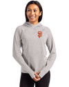 San Francisco Giants Cutter & Buck Adapt Knit Recycled Womens Heathered Hooded Pullover Polished Heather Front Thumbnail Image