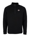 Kansas City Chiefs Cutter & Buck Big & Tall Coastal Half-Zip Black Mannequin Thumbnail Image
