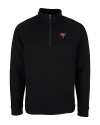 Tampa Bay Buccaneers Cutter & Buck Big & Tall Coastal Half-Zip Black Mannequin Thumbnail Image