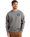 Charlotte FC Cutter & Buck Roam Epic Versatility Recycled Crew Neck Mens Pullover Elemental Grey Front Thumbnail Image