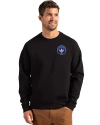 CF Montréal Cutter & Buck Roam Epic Versatility Recycled Crew Neck Mens Pullover Black Front Thumbnail Image