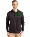 Austin FC - Cutter & Buck Coastline Epic Comfort Recycled Mens Long Sleeve Polo Black Front Thumbnail Image