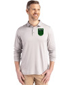 Austin FC - Cutter & Buck Coastline Epic Comfort Recycled Mens Long Sleeve Polo CONCRETE Front Thumbnail Image