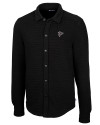 Atlanta Falcons Cutter & Buck Big & Tall Coastal Shirt Jacket Black Mannequin Thumbnail Image