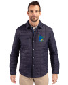 Minnesota Twins City Connect Cutter & Buck Rainier PrimaLoft® Mens Eco Insulated Quilted Shirt Jacket Dark Navy Front Thumbnail Image
