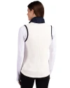 Los Angeles Dodgers City Connect- Cutter & Buck Cascade Eco Fleece Womens Vest Shell/Navy Blue Back Thumbnail Image