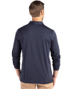 St. Louis Cardinals City Connect Cutter & Buck Coastline Epic Comfort Recycled Mens Long Sleeve Polo Navy Blue Back Thumbnail Image