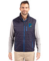 Minnesota Twins City Connect Cutter & Buck Rainier PrimaLoft® Mens Eco Insulated Full Zip Puffer Vest Dark Navy Front Thumbnail Image