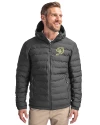 Los Angeles Dodgers City Connect- Cutter & Buck Mission Ridge Repreve® Eco Insulated Mens Puffer Jacket Elemental Grey Front Thumbnail Image