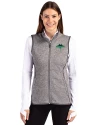 Tampa Bay Rays City Connect Cutter & Buck Mainsail Sweater Knit Womens Full Zip Vest Polished Heather Front Thumbnail Image