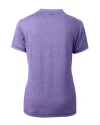 Tampa Bay Rays City Connect Cutter & Buck Forge Eco Heathered Stretch Womens Blade Top College Purple Heather Mannequin Back Thumbnail Image
