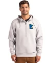 Minnesota Twins City Connect Cutter & Buck Roam Epic Versatility Half Zip Recycled Mens Hooded Pullover Solitare Front Thumbnail Image