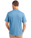 Carolina Panthers Cutter & Buck Prospect Eco Textured Stretch Recycled Mens Big & Tall Polo Atlas Light Blue Back Thumbnail Image