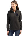 NY Mets City Connect Cutter & Buck Roam Epic Versatility Full Zip Recycled Womens Jacket Black Front Thumbnail Image