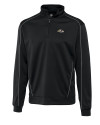 Baltimore Ravens Cutter & Buck Big & Tall DryTec Edge Half Zip Black Mannequin Thumbnail Image
