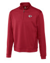 Kansas City Chiefs Cutter & Buck Big & Tall DryTec Edge Half Zip Cardinal Red Mannequin Thumbnail Image