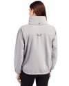 Tampa Bay Rays City Connect Cutter & Buck Charter Eco Recycled Womens Anorak Jacket Polished Medium Gray Back Thumbnail Image