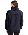 Minnesota Twins City Connect Cutter & Buck Charter Eco Recycled Womens Anorak Jacket Navy Blue Back Thumbnail Image