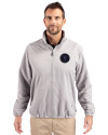 NY Mets City Connect Cutter & Buck Charter Eco Recycled Mens Full-Zip Jacket Polished Medium Gray Front Thumbnail Image
