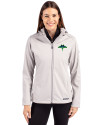 Tampa Bay Rays City Connect Cutter & Buck Evoke Softshell Recycled Full Zip Womens Jacket CONCRETE Front Thumbnail Image