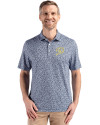 Los Angeles Dodgers City Connect- Cutter & Buck Pike Eco Flora Print Recycled Mens Big & Tall Polo Navy Blue Front Thumbnail Image