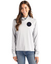 NY Mets City Connect Cutter & Buck Coastline Epic Comfort Recycled Womens Funnel Neck CONCRETE Front Thumbnail Image