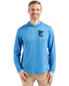 Minnesota Twins City Connect Cutter & Buck Coastline Epic Comfort Recycled Mens Hooded Shirt Digital Front Thumbnail Image